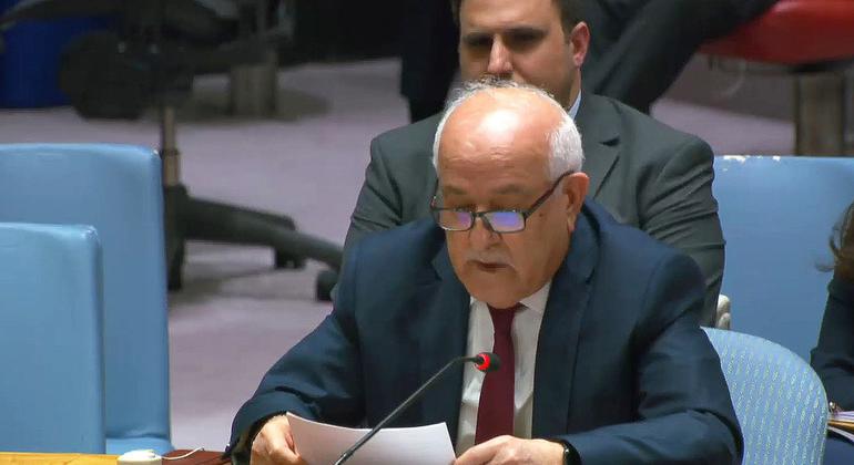 السفير رياض منصور المراقب الدائم لفلسطين لدى الأمم المتحدة.