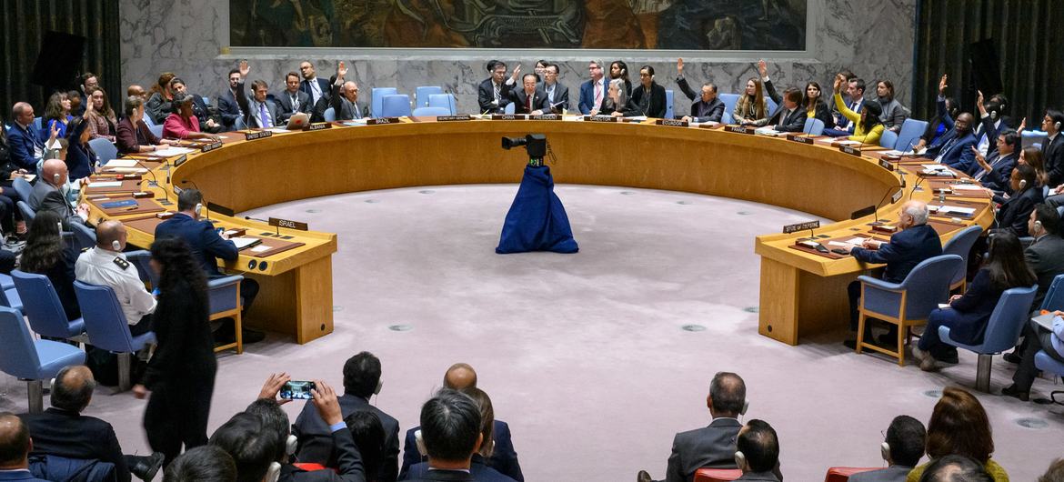 El Consejo de Seguridad adopta una resolución en la que pide pausas y corredores humanitarios urgentes en toda la Franja de Gaza.