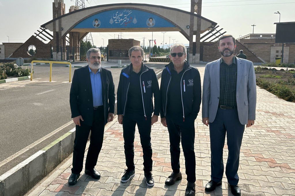 IAEA Director General Rafael Grossi (2nd left) visiting the Natanz and Fordow nuclear facilities. IAEA Director General Rafael Grossi (2nd left) visiting the Natanz and Fordow nuclear facilities.