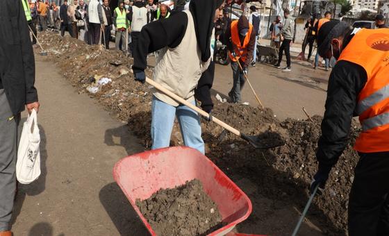 "حنعمرها تاني"، إطلاق حملة للتنظيف وإزالة الركام في غزة "لإعادة الأمل والكرامة"