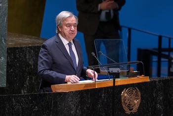 Secretary-General António Guterres speaks at the Human Rights Prize Award Ceremony