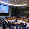 यमन के लिए संयुक्त राष्ट्र के विशेष दूत हैन्स ग्रुंडबर्ग सुरक्षा परिषद में प्रतिनिधियों को हालात से अवगत करा रहे हैं.