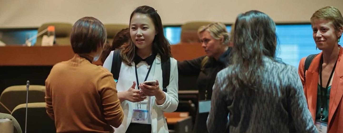 张逸云参加联合国外层空间事务厅举办的2023年 “空间促进妇女发展”项目。