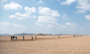 Ethiopian migrants cross the deserts of Djibouti.