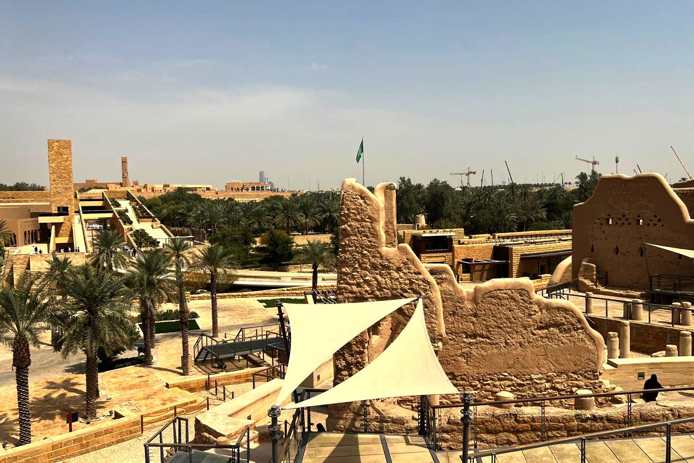 منظر لحي الطريف من متحف الدرعية بالمملكة العربية السعودية.