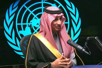 لقاء معالي وزير السياحة  السعودي أحمد الخطيب مع أخبار الأمم المتحدة.