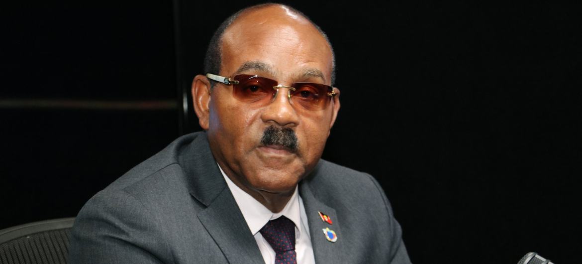 Prime Minister Gaston Browne of Antigua and Barbuda talks to UN News ahead of the 4th International Conference on Small Island Developing States (SIDS4) taking place there from 27-30 May 2024.