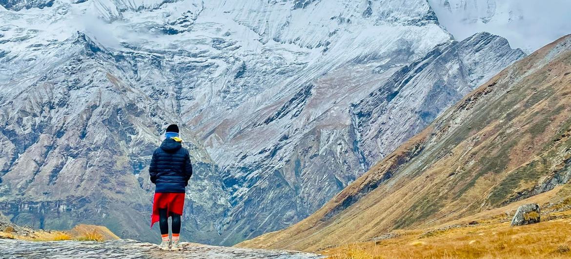Mountains in Nepal’s Annapurna range, where glaciers are retreating and snow lines are rising due to climate change. Mountains in Nepal’s Annapurna range, where glaciers are retreating and snow lines are rising due to climate change.