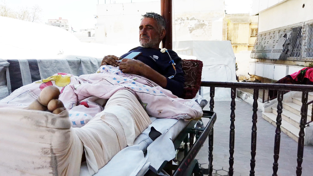 Un herido recibe tratamiento en el hospital Al-Ahli en la ciudad de Gaza. (Foto de archivo) Un herido recibe tratamiento en el hospital Al-Ahli en la ciudad de Gaza. (Foto de archivo)