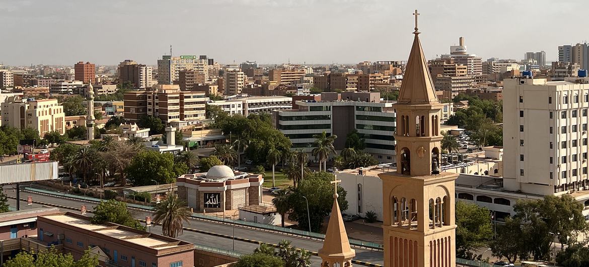 منظر من العاصمة السودانية الخرطوم.