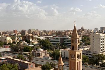 सूडान की राजधानी ख़ार्तूम का एक दृश्य.