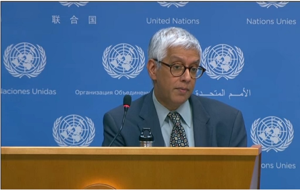 Farhan Haq, porte-parole adjoint du Secrétaire général de l'ONU.