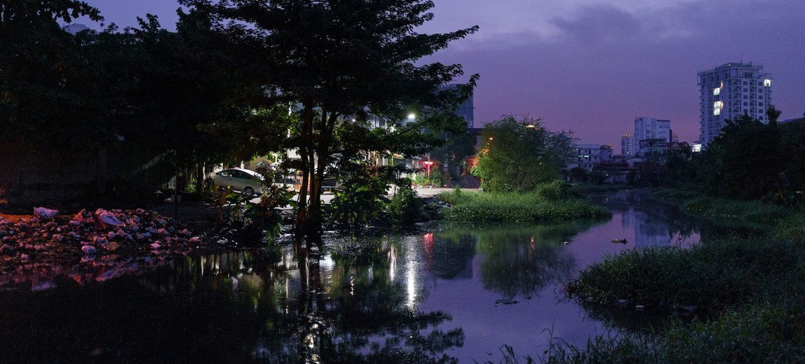 A neighbourhood in Phnom Penh, the capital of Cambodia. (file)