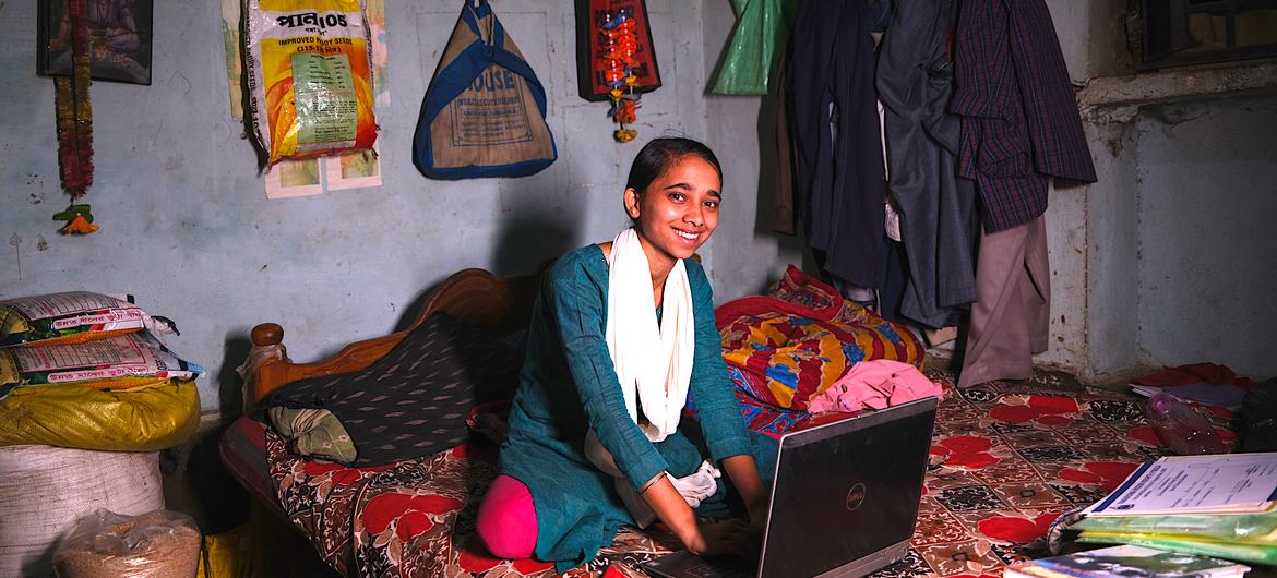 Meena is studying to become a nurse. Meena is studying to become a nurse.
