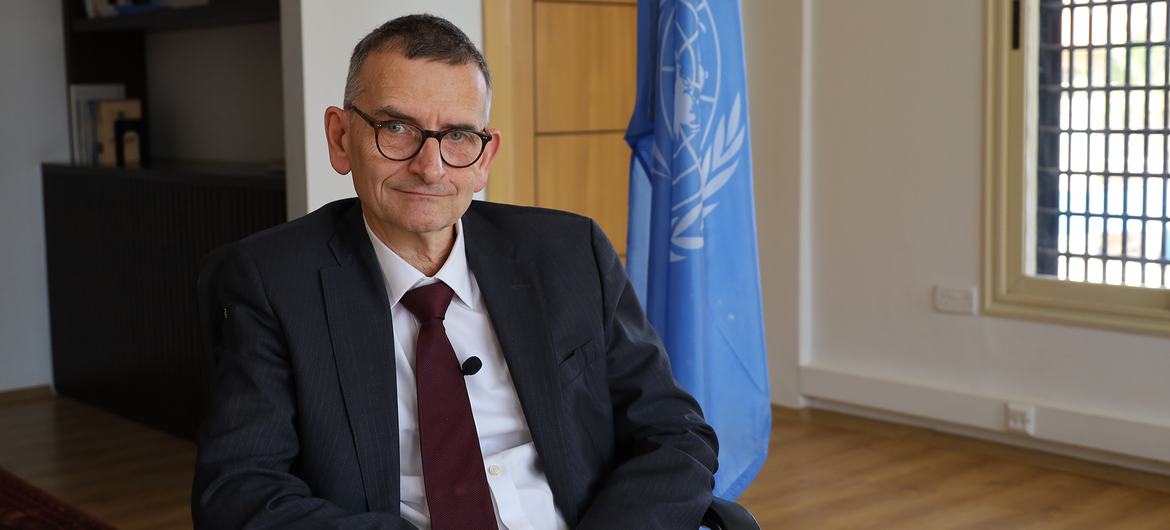 Dr. Volker Perthes, the Special Representative of the UN Secretary General for Sudan and Head of the United Nations Integrated Transition Assistance Mission in Sudan (UNITAMS) during an interview with UN News.