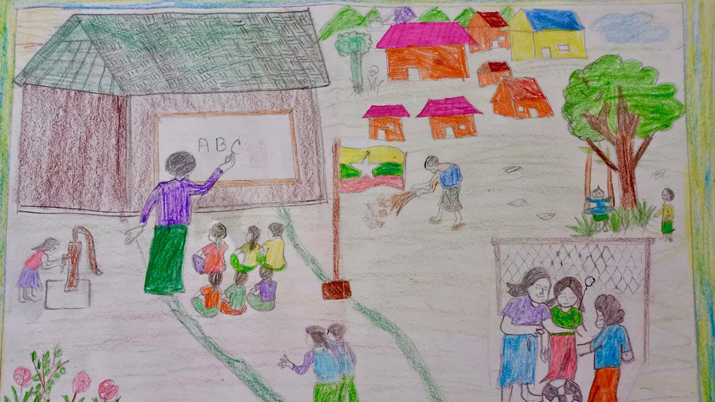 Desde un campo de refugiados en Bangladesh, Zawad, de 11 años, sueña con ser profesor de inglés.