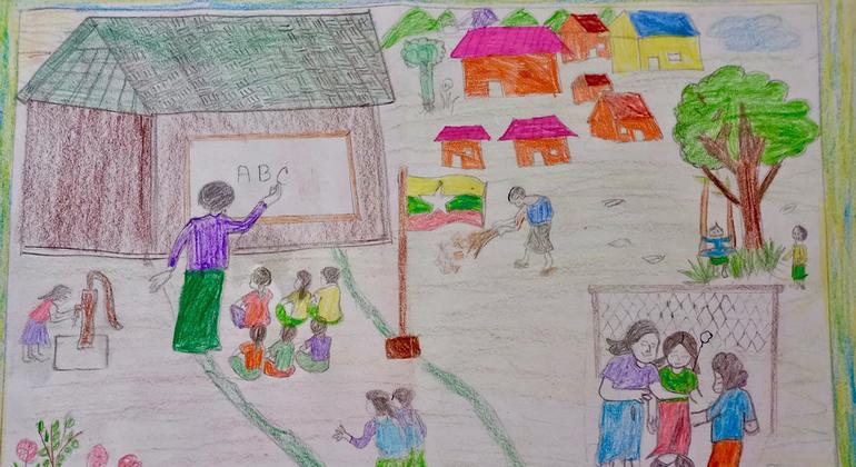 बांग्लादेश के एक शरणार्थी शिविर से पोस्टकार्ड लिखने वाले 11 वर्षीय ज़ावाद, बड़े होकर अंग्रेजी शिक्षक बनना चाहते हैं.