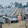 Le site pour personnes déplacées de Kigonze à Bunia, la capitale de la province de l'Ituri, dans le nord-est de la République démocratique du Congo (RDC).