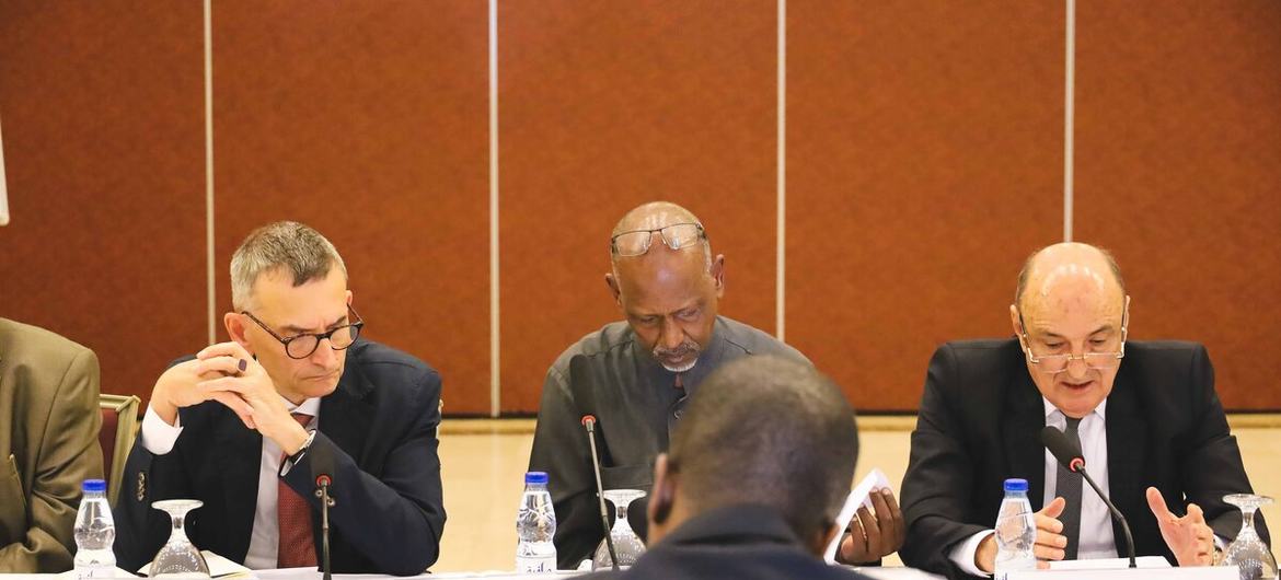 ممثلو الآلية الثلاثية، التي تضم الاتحاد الأفريقي والإيقاد والأمم المتحدة، يبحثون الوضع في السودان.
