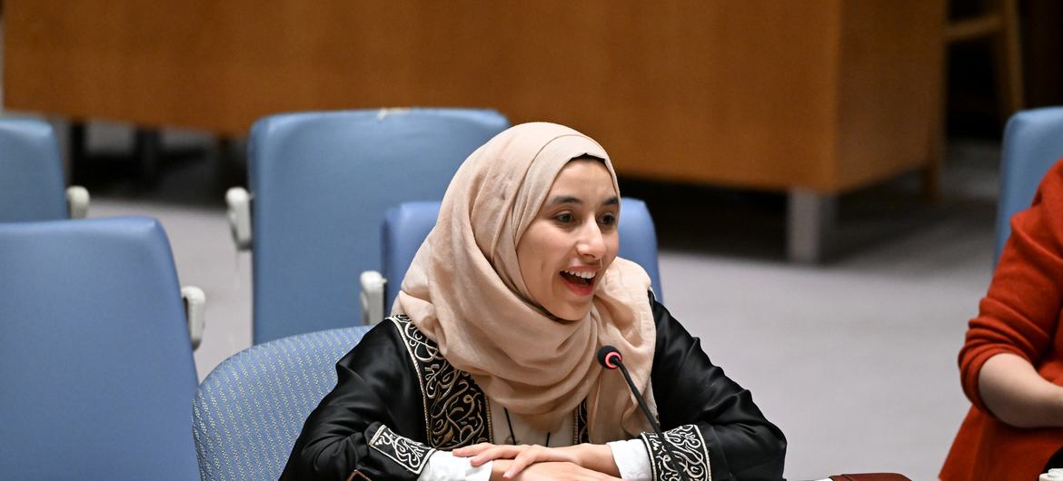 سارة مسعودي، المسؤولة الإقليمية بالائتلاف الإقليمي في الشرق الأوسط وشمال أفريقيا المعني بالشباب والسلام والأمن.