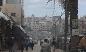 Calles de la Ciudad de Gaza. Abril de 2025.