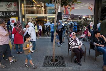 Un quartier commerçant à Beyrouth, au Liban.