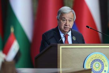 Secretary-General António Guterres delivers remarks to the League Arab Summit in Baghdad!