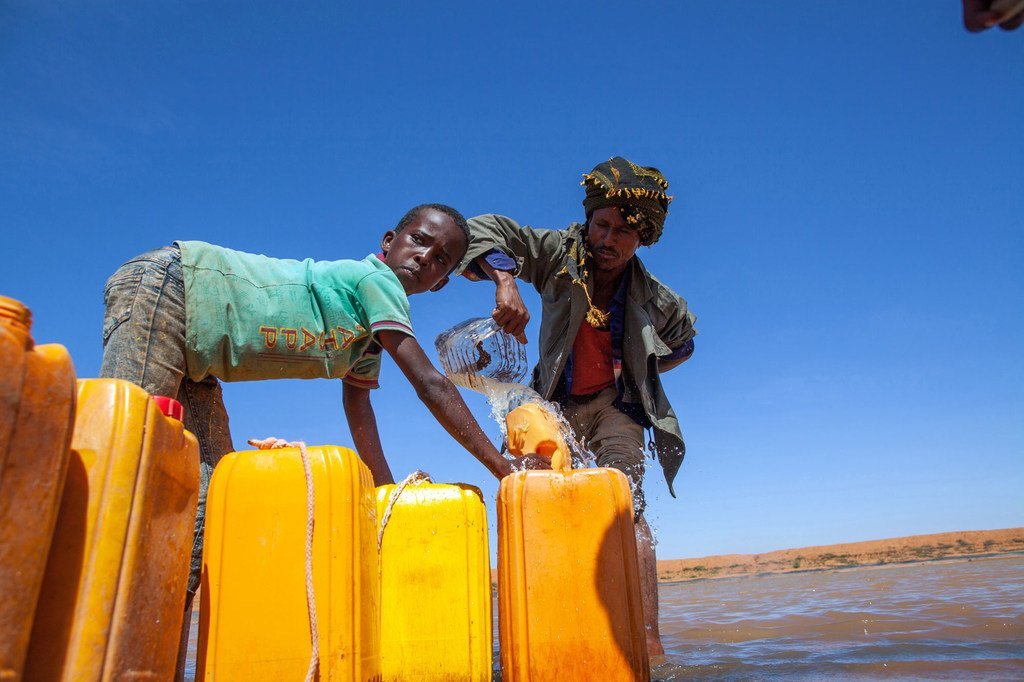 Des points d'eau au Somaliland, en Somalie, aident la population et son bétail à survivre les périodes de sécheresse.