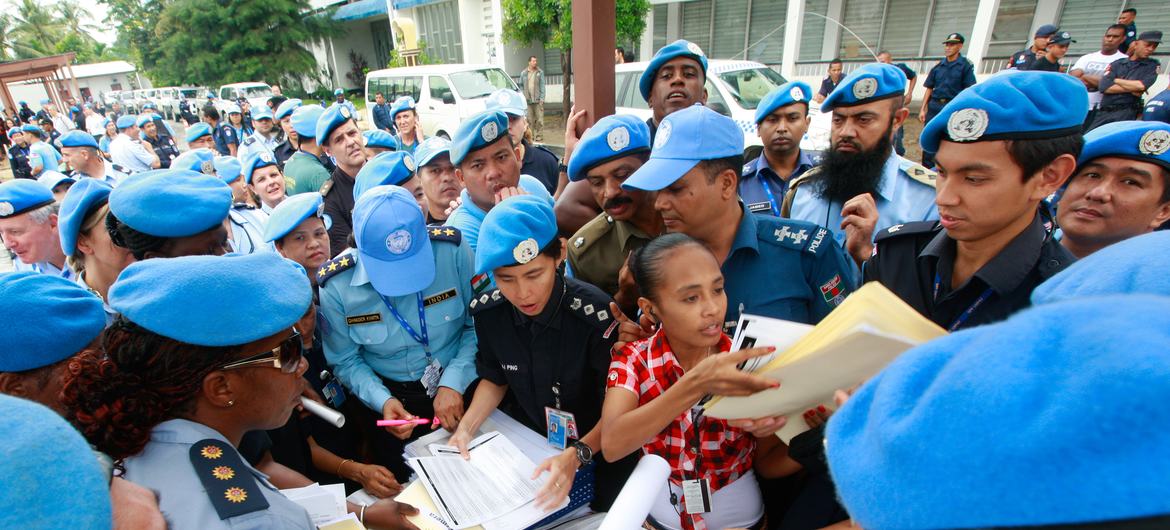 UN and Timor Police Prepare for Presidential Elections in 2012.