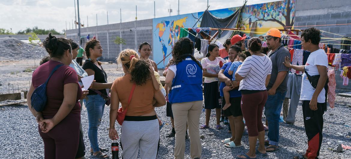 Venezolanos desplazados refugiados en Reynosa, una ciudad fronteriza en el norte del estado de Tamaulipas, en México