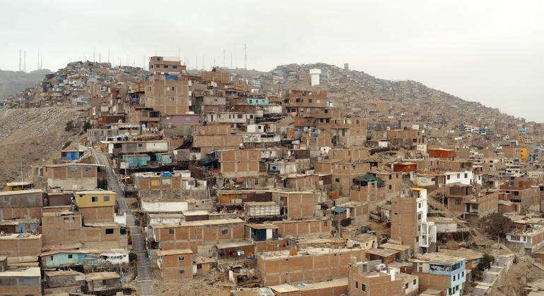 Barrio marginal de Chorrillos, en Lima, Perú