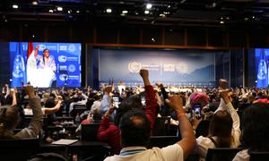 Civil Society Organizations sit down to present a People’s Declaration at COP27.