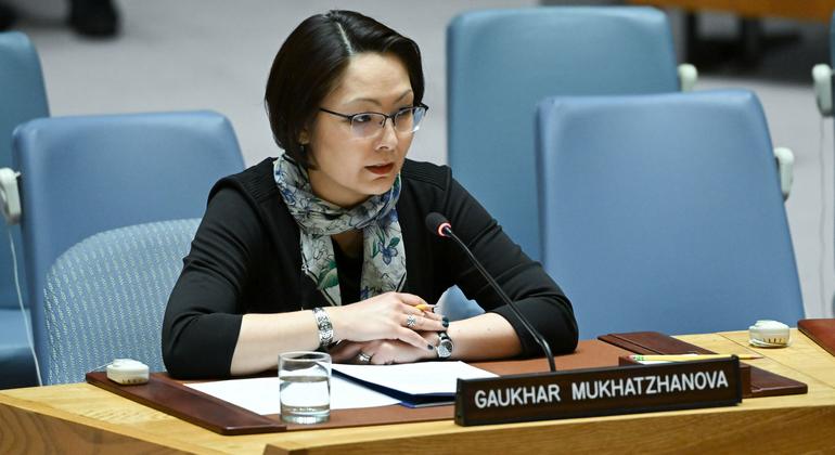 维也纳裁军与防扩散中心国际组织与防扩散项目主任穆哈扎哈诺娃在安全理事会核裁军与防扩散会议上作简报。