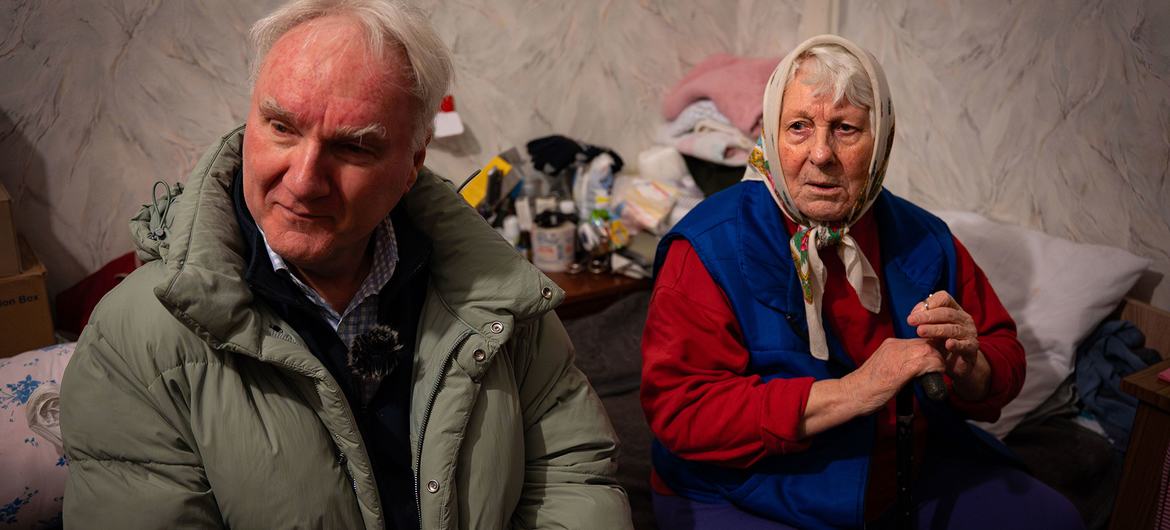 This elderly woman was born and has lived all her life in Kherson.