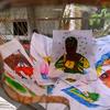 参加人口基金讲习班的巴西土著妇女的孩子们画的画。