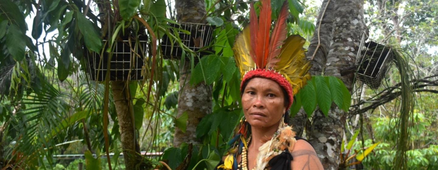 Lutana Ribeiro is the only female chief of Parque das Tribos, an indigenous neighbourhood in Manaus, the capital of Brazil’s Amazonas state.