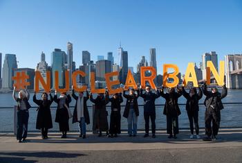 El 26 de noviembre de 2023, activistas de Nueva York se unieron a personas de todo el mundo en el Día de Acción Mundial contra las armas nucleares.