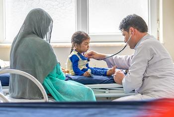 अफ़ग़ानिस्तान में, चार वर्षीय एक लड़की का, कुपोषण और तपैदिक संक्रमण का इलाज.