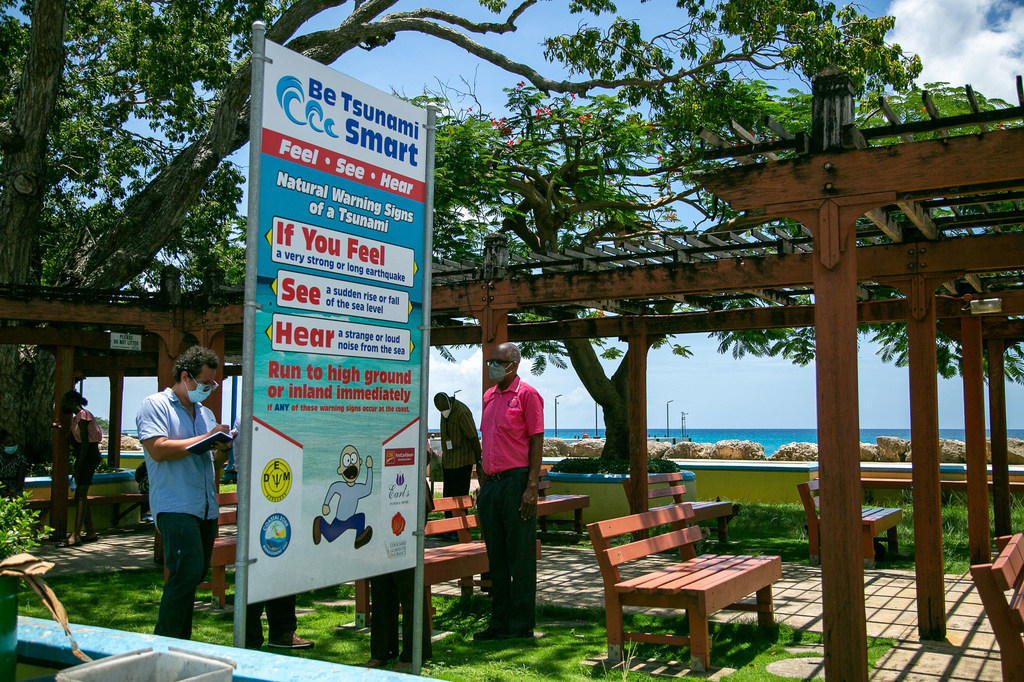 Early warning systems, like this public service announcement in Barbados, are critical tools for saving lives and building community resilience ahead of disasters.