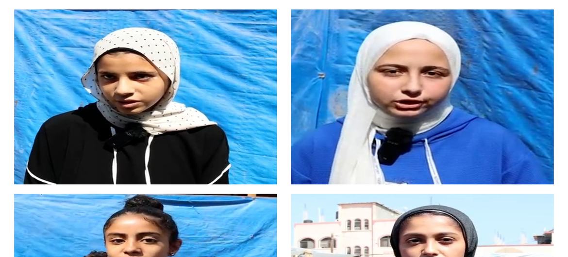 Las jóvenes estudiantes gazatíes quieren sus gozar plenamente de sus derechos.