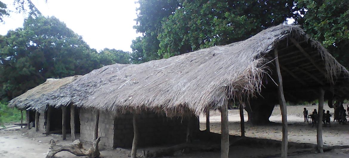 Murrombua, em Moçambique, antes da reabilitação resiliente