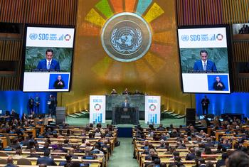 可持续发展目标峰会在纽约联合国总部大会堂举行。
