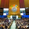 Le Sommet des ODD dans la salle de l’Assemblée générale au siège de l’ONU à New York.