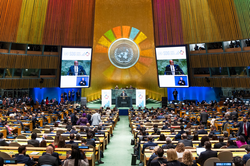 A Cúpula dos ODS começa no salão da Assembleia Geral na sede da ONU em Nova Iorque