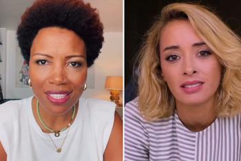 As cantoras portuguesas Lura e Marisa Liz participam junto com o Unicef ​​e o Centro Regional de Informação da ONU para a Europa Ocidental, Unric, de um movimento pela paz