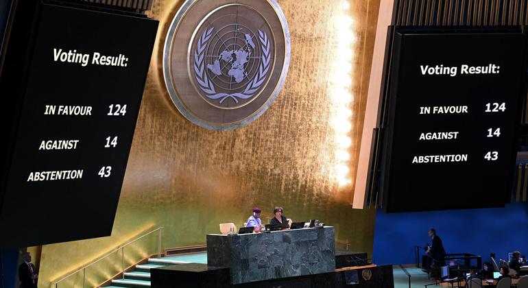 UN General Assembly demands Israel end ‘unlawful presence’ in Occupied Palestinian Territory