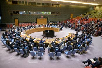 मध्य पूर्व में स्थिति पर सुरक्षा परिषद में सदस्य देशों की बैठक. (फ़ाइल)