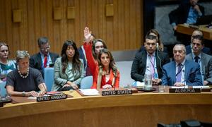 Morgan Ortagus, ministro consejero de la Misión de los Estados Unidos ante las Naciones Unidas