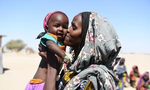 Vulnerable women and children from the Lake Chad islands are now living in a displaced persons camp in West Chad.