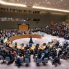 أعضاء مجلس الأمن الدولي يصوتون على مشروع قرار يتعلق بالتطورات في غزة وإسرائيل. (18 أكتوبر 2023)